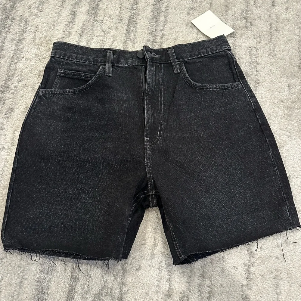OAK + FORT Black Denim Shorts - Picture 5 of 7
